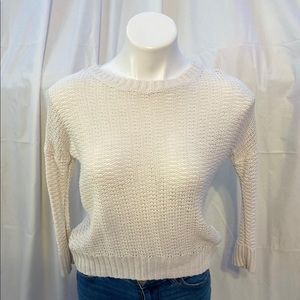 White Crochet Sweater
